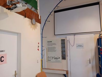 Photo du système de projection