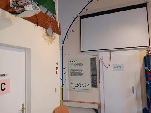 Photo du système de projection